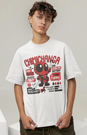 Marvel Chimichanga Baskılı Tişört, Erkek-Kadın Marvel Evreni Baskılı T-Shirt