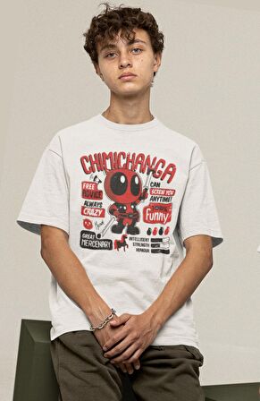 Marvel Chimichanga Baskılı Tişört, Erkek-Kadın Marvel Evreni Baskılı T-Shirt