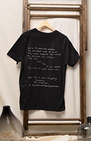 TTPD Taylor Swift Yazılı Sırt Baskılı Tişört,Erkek-Kadın 2024 TTPD Albüm Şarkı Sözü Baskılı T-shirt