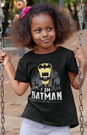 I'm a Batman Baskılı Çocuk Tişört, Unisex Dc Comics Baskılı Bebek T-Shirt