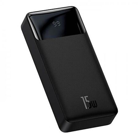 Baseus Super 15 W 20000 mAh Hızlı Şarj Powerbank Siyah 