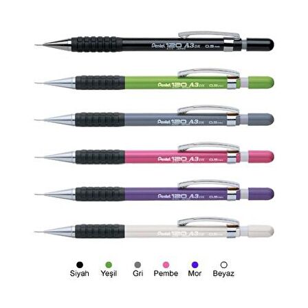 Pentel Versatil Kalem A315-N 0.5 Mm Gri