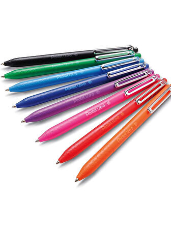 Pentel İzee Yağ Bazlı Mekanizmalı Roller Kalem 1.0 Mm - 8'Li Set Bx470-8