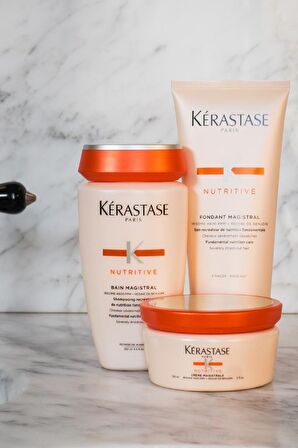 Kerastase Nutritive Fondant Magistral Besleyici Kuru Saçlar İçin Bakım Yapan Durulanmayan Saç Kremi 200 ml