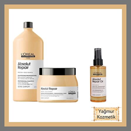 L'oreal Absolut Repair Shp 1L+Repair Maske 500 ml+Repair Oil 90ml