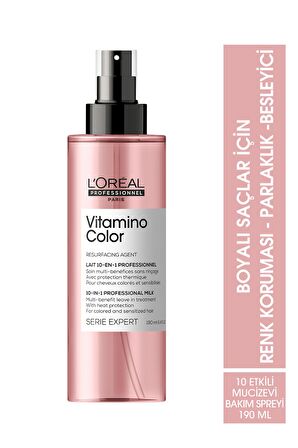 Serie Expert Vitamino Color Boyalı Saçlar için 10 Etkili Mucize Bakım Spreyi 190ml