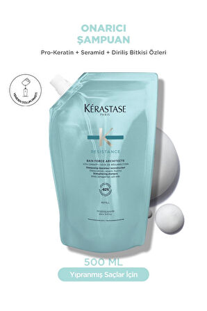 Resistance Bain Force Architecte Zayıf Ve Yıpranmış Saçlar Için Onarıcı Şampuan 500 ml