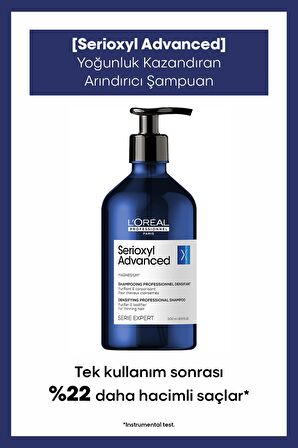 L'oreal Professionnel Serie Expert Serioxyl Advanced Incelmiş Saç Telleri Için Yoğunluk Kazandıran Şampuan 500ml