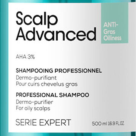 L'oreal Professionnel Serie Expert Scalp Advanced Yağlanma Karşıtı Profesyonel Şampuan 500ml