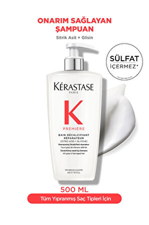 Kerastase Premiere Première Bain Decalcifiant Reparateur Yıpranmış Saçlar Için Onarım Sağlayan Şampuan 500 ml