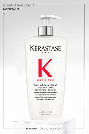 Kerastase Premiere Première Bain Decalcifiant Reparateur Yıpranmış Saçlar Için Onarım Sağlayan Şampuan 500 ml