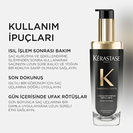 Kerastase Chronologiste L'Huile de Parfum Canlandırıcı Saç Bakım Yağı Yedek Şişe 75ml