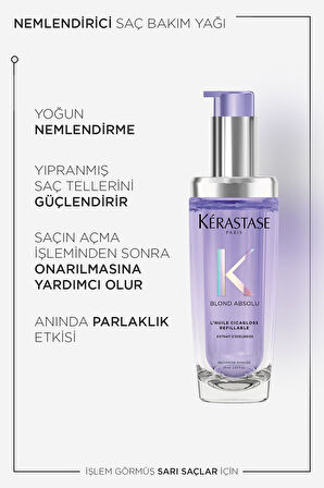 Kerastase Blond Absolu L'huile Cicagloss Sarı Saçlar Için Saç Bakım Yağı 75 ml