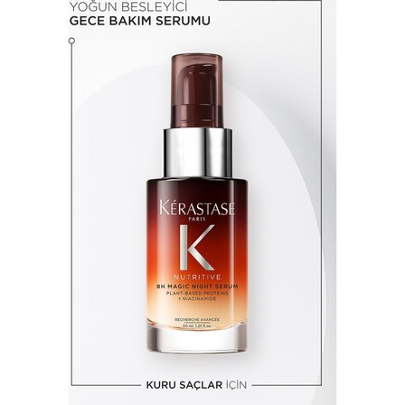 Nutritive 8h Magic Night Gece Serumu 30 ml Besleyici Özellikli Kuru Saçlar İçin
