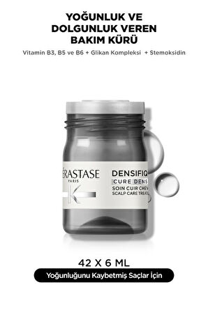 Densifique Saç Yoğunluğu Ve Dolgunluğunu Artıran Kadınlar Için Saç Derisi Bakım Kürü 42*6m