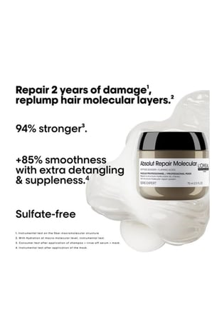 Loreal Professionnel Absolut Repair Molecular Rinse-off Saç Bakım Maske 75 ml