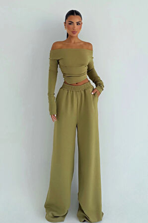 Haki Chyler Tracksuit Takım ATE-3477