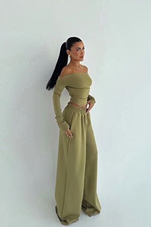 Haki Chyler Tracksuit Takım ATE-3477