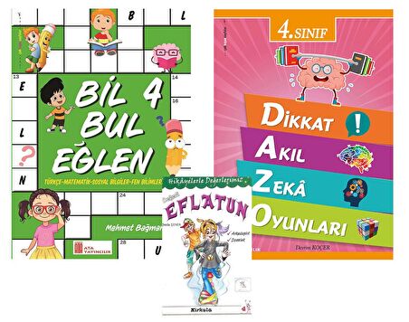 Ata 4.Sınıf Bil Bul Eğlen + Dikkat Akıl Zeka Oyunları
