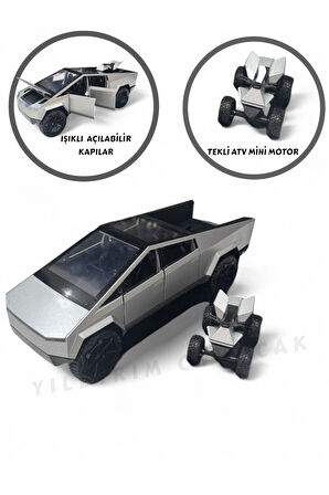 Sesli Işıklı Çek Bırak Model Açılabilir Kapılar Full Fonksiyon Metal Kasa 23 cm Araba