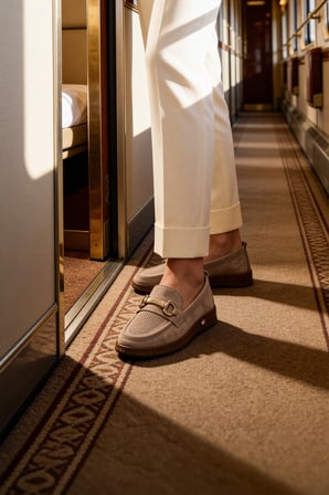Kadın Leopar Desenli Bordo Kahverengi Krem Zincir Tokalı Loafer Günlük Rahat Casual Ayakkabı