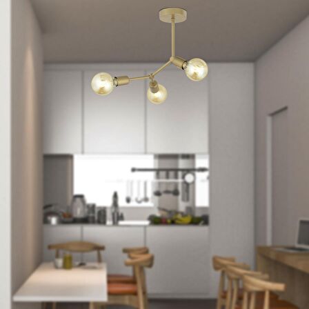 Akrobat 3 Lü Modern Genç Odası Mutfak Salon Avize 