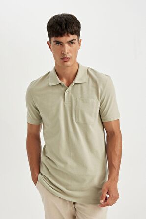 DeFacto New Regular Fit Kısa Kollu Pike Basic Düz Polo Tişört D4610AX24SMKH478