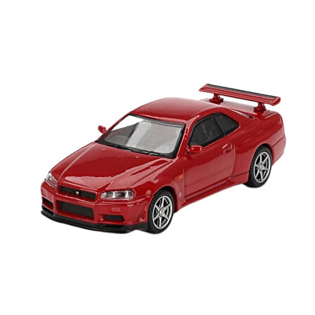 Nessiworld Mini Gt 1/64 Nissan Skyline GT-R(R34) V-SPEC Active Red