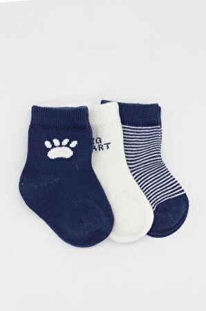 Nessiworld Bistyle 3'Lü Penye Soket Çorap BS10110 İndigo