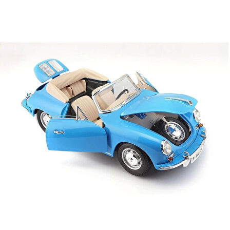 Nessiworld 12025 Burago 1:18 Porsche 356B Cabriolet 1961 Model Araba