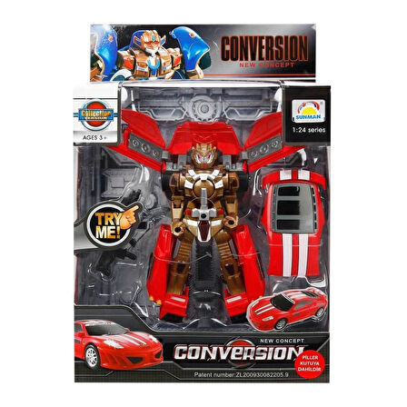 Nessiworld 1:24 Sesli ve Işıklı Dönüşebilen Robot 22 cm