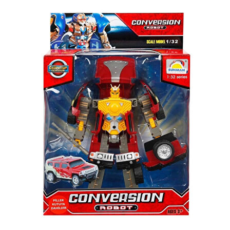 Nessiworld 1:32 Sesli ve Işıklı Dönüşebilen Robot