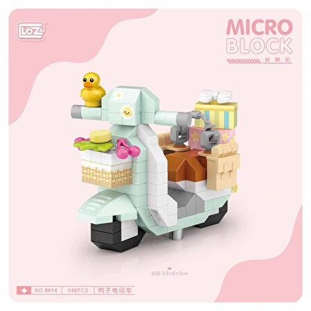 Nessiworld LZ8614 LOZ Sevimli Motor Blok Seti Mini Poşet