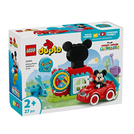 Nessiworld 10454  Duplo Mickey Mousenun Kulüp Evi ve Arabası 27 parça +2 yaş