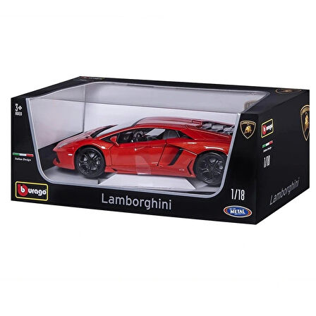 Nessiworld 11033 Burago 1:18 Lamborghini Aventador LP700-4 Turuncu Model Araba