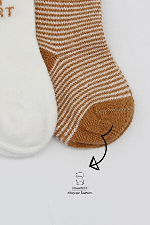 Nessiworld Bistyle 3'Lü Penye Soket Çorap BS10110 Hardal