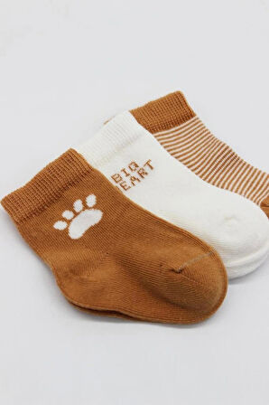 Nessiworld Bistyle 3'Lü Penye Soket Çorap BS10110 Hardal