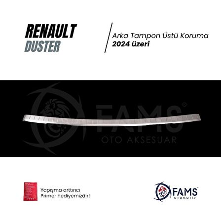 Renault Duster 2024 Krom Arka Tampon Koruma  P.Çelik