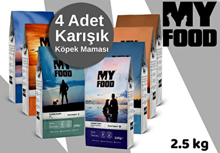 MY FOOD 2,5 KG KARIŞIK 4'LÜ KÖPEK KURU MAMASI - SON KULLANMA TARİHİ YAKLAŞMIŞTIR