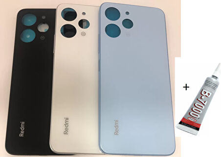 REDMİ 12 Arka Batarya Pil Kapağı NANE YEŞİLİ  (B7000 15 ML Yapıştırıcı)