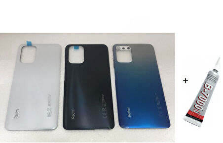  REDMİ NOTE 10 S Arka Batarya Pil Kapağı GRİ (B7000 15 ML Yapıştırıcı)