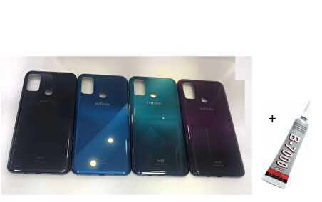 İNFİNİX HOT 9 PLAY Arka Batarya Pil Kapağı MAVİ  (B7000 15 ML Yap