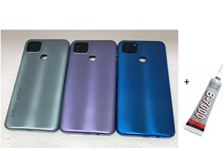 İNFİNİX HOT 10İ Arka Batarya Pil Kapağı YEŞİL (B7000 15 ML Yapıştırıcı)