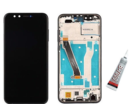 Huawei Honor 9 Lite Ekran Dokunmatik Çıtalı (SİYAH) B7000 YAPIŞTIRICI