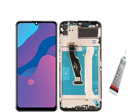 Huawei  Y6P 2020 Ekran Dokunmatik Çıtalı (SİYAH) B7000 YAPIŞTIRICI