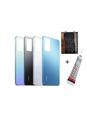 REDMİ NOTE 12 PRO ARKA BATARYA KAPAĞI ,BATARYA VE B7000 YAPIŞTIRICI (MAVİ)