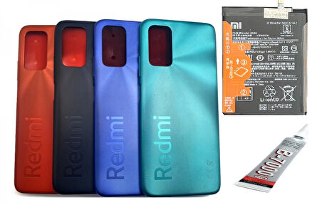 REDMİ 9T ARKA BATARYA KAPAĞI ,BATARYA VE B7000 YAPIŞTIRICI (YEŞİL)