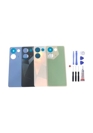 Tecno Camon 20 PRO Uyumlu Arka Cam Kapak Pil Kapağı (MAVİ) Tamir Seti + B7000 Yapıştırıcı
