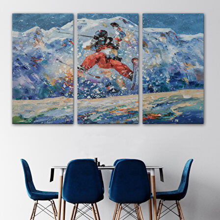 Serbest Stil Kayan Kayakçı Duvar Tablosu-3482