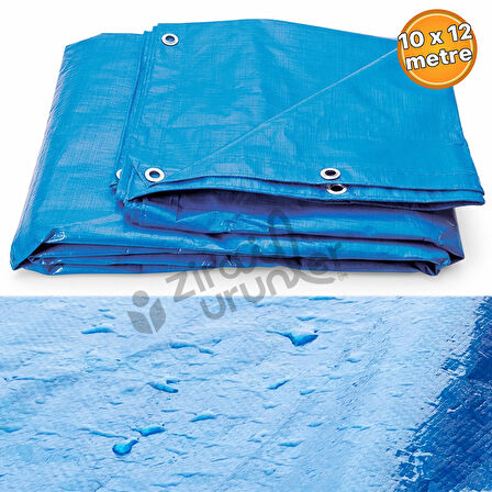 Su Geçirmez Hazır Ebatlı Pvc Branda Çadır Gölgelik Tente 10x12mt Mavi